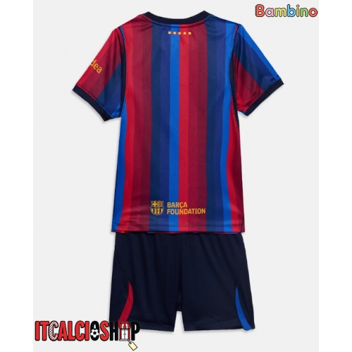 Barcelona Prima Maglia Bambino 2026-27 Manica Corta (+ Pantaloni corti)
